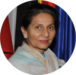 <p style="text-align: center;"><span style="color: #7d4219;"><strong><span style="font-family: 'book antiqua', palatino; font-size: 14pt;">Shrimati Preneet Kaur Ji, Ex Minister of State for External Affairs, Government of India</span></strong></span></p>