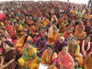  The holy Shri Ram garden of Indrapuri echoed by singing Shiva's glory.